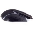 Optical Wired Mouse with Lighting Display Black