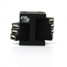 PC Mini 7 Port USB 2.0 High Speed Hub Adapter with Cable