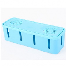 heat radiating with holes cable box socket box blue