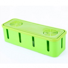 heat radiating with holes cable box socket box green