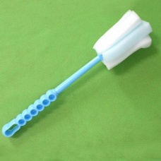 Non-slip skillet clean cup brush