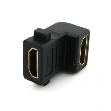 90 Degree HDMI Female to Female F/F Coupler Extender Adapter Connector for LCD