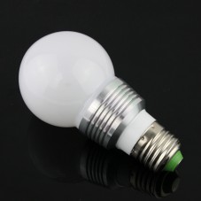 E27 3W RGB LED Bulbs 16-color AC85V to 265V Dimmable Light Bulbs Controler included