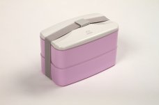 2-layer 1000ml lunch bento box with spoon, BPA free