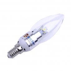 E14 5730 gold / silver tip bulb warm white LED Candle Light(3W E14 AC85-265V,3000-3500K,200-250LM)