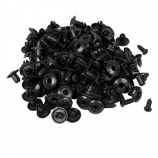 100 Pcs 8mm Hole Plastic Car Fender Rivets Panel Clip Screw Fastener for Toyota