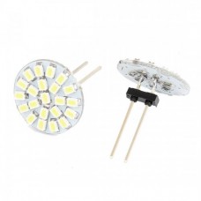 Car White G4 1206 SMD 22 LED G4 Side Pin Spotlight Lamp Bulb DC 12V 2 Pcs