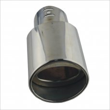 Stylish Iron Car Exhaust Pipe Muffler Tip - Silver