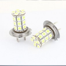 Pair Van Car Truck 27 White 5050 SMD LED Fog Light Bulb