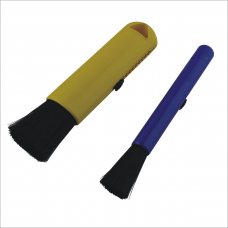 Car Air Flower Vent Keyboard Dust Cleaning Retractable Brushes Yellow Blue