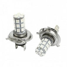 2 Pcs H4 27 Red 5050 SMD LED Auto Car Fog Light Bulb