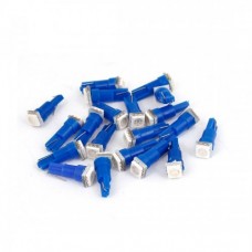 20 Pcs T5 Wedge Blue 5050 1-SMD LED Side Marker Lights Bulbs DC 12V for Car