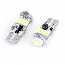 Pair White T10 White 4 SMD LED Backup Light Reverse Lamp Bulb 1W DC 12V