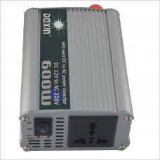 600W Car DC 12V to AC 220V Power Inverter - Silver