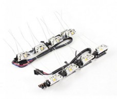 2 Pcs 5050 1210 SMD LED White Yellow Daylight Turning Light Strip for Car