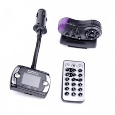 Bluetooth Handsfree Car Kit LCD for mobile phones FM modulator black