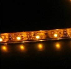 Strip Light SMD 15 LED Amber Car Auto Motor 0603 30CM 12V Flexible Waterproof