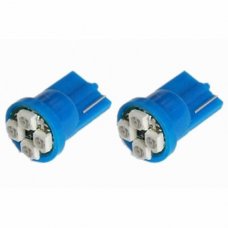 T10 0.6W Blue Light Car Lamp (4 x 3528 SMD LED) - 2 Pcs