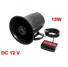 Acoustic 3 Tone Alarm Sound Vehicle Car Horn Siren DC 12V