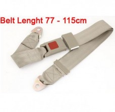 Universal Beige 2 Points Seat Belt Lap Belt for Auto Car