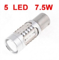 7.5W 5 SMD LED BAU15S 1156 Car Tail Turn Backup Light Lamp Bulb Red