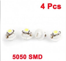 4 Pcs White B8.4 5050 SMD 1 LED Dash Board Gauge Light Bulb for Car