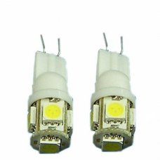 2x White 194 SMD 5-LED Light Park Corner Car