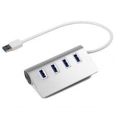 4 Ports Aluminum USB 3.0 Hub High-Speed For Apple Macbook Pro Mac PC Laptop