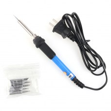 60W Adjustable Temperature Welding Solder Soldering Iron Electric Tool 5 Tips