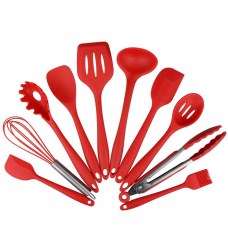 10Pcs/set Silicone Heat Resistant Kitchen Cooking Utensils Non-Stick Baking Tool