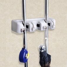 Garden Kitchen Multi-purpose MOP Broom Holder Wall Mounted Support Organizer