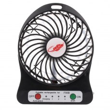 Multifunctional Rechargeable USB Fan mini Portable Cooling Fan Black