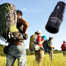 Portable Dual Handheld 16x52 Single Tube Telescope Optical Zoom Tourism Black