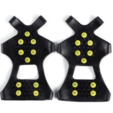 1 Pair Anti-skid Grips Shoe Spikes Ice Snow Crampons Cleats For Hiking Climbing