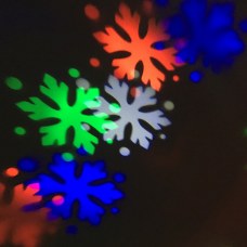 Outdoor Waterproof LED Christmas Snowflake Pattern Projection Lamp Color lights