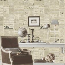 Vintage English Letter Newspaper Wallpaper For Living Room Covering Home Decor