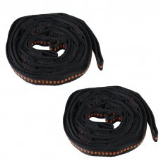 Outdoor Anti-Wear Hammock Tied Rope Hanging Tree Straps Adjustable Nylon Black