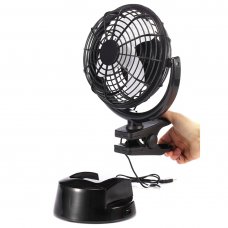 823 Desktop Clip Fan USB Charging&Battery Power Supply Clip Base 2 Speeds Mini Portable Fan