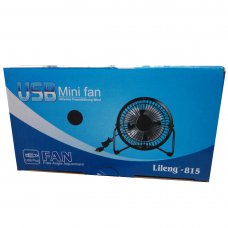 815 Desktop Fan USB Power Supply 360° Rotating 2 Speeds Mini Portable Fan