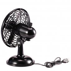 818 Desktop Fan USB Power Supply 2 Speeds Mini Portable Oscillating Fan