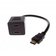 HDMI male- 2 HDMI female Connector Black