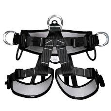 Outdoor Rock Climbing Harness High Altitude Working Safe Belt  Black