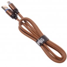 USB Cable Micro USB Cable Braided Quick Charge and High Speed Data Sync for Android 1 Meter Brown