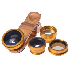 5 in 1 Phone Camera Lenses Golden