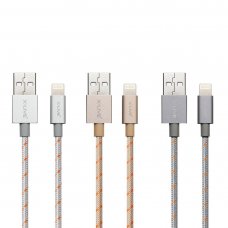 Data Cable MFI Certification Braided Wire Lightning Port 1m