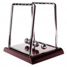 Newtons Cradle Balance Ball Large Size Silver