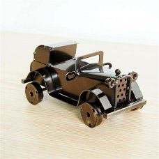 Creative Home Decoration Iron Model Knick-knacks Retro Classic Car Model Gray