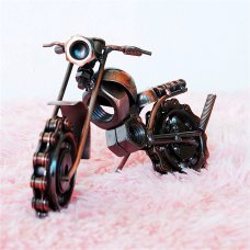 Creative Home Decoration Iron Model Knick-knacks Long Chain Motorcycle Model Bronze