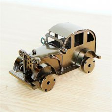 Creative Home Decoration Iron Model Knick-knacks Retro Classic Car Model Gray