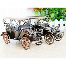 Creative Home Decoration Iron Model Knick-knacks Vintage Car Model Bronze